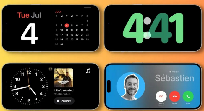 江华苹果手机维修分享iOS17横屏充电待机显示有什么好处 