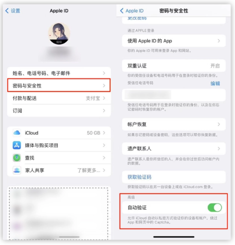 江华苹果手机维修分享iOS 16 自动验证功能开启方法 