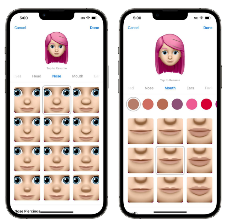 江华苹果手机维修分享​iOS 16中的拟我表情有了哪些变化和升级 
